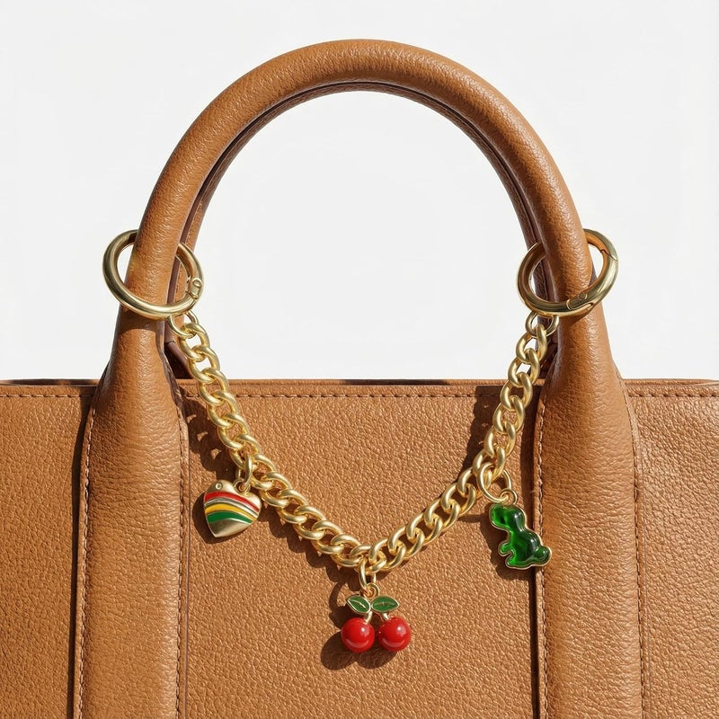 SOPKTA Bag Charms - Cherry Bag Charm Chain, fashionable Purse Charms for women's purse chain - Image 2